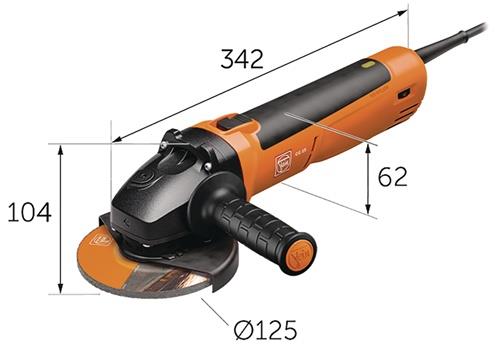 FEIN Winkelschleifer CG 15-125 BL 125mm 1500 W 3800-9000min-¹ FEIN