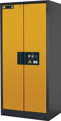 ASECOS Sicherh.-Schrank Typ 90 H1953xB893xT615mm anthrazitgrau/sicherheitsgelb