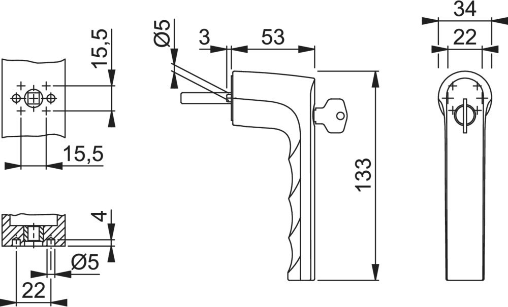 HOPPE® Fenstergriff abschließbar Hamburg 0700RLS, mit Schrauben, Aluminium, 12149858 HOPPE® Fenstergriff abschließbar Hamburg 0700RLS, mit Schrauben, Aluminium, 12149858