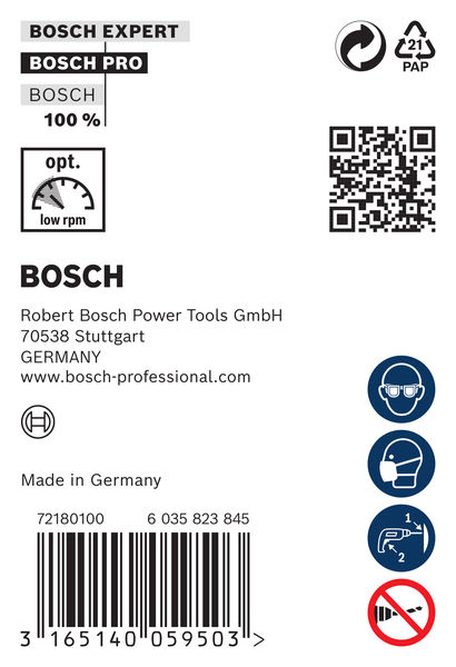 BOSCH Schalungs- und Installationsbohrer, 12 x 600 mm, d 8 mm
