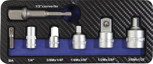 PROMAT Adaptersatz 7-tlg.1/4-1/2 Zoll inkl.Maschinenadapter PROMAT