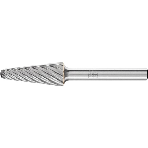 PFERD Frässtift KEL D.12mm Kopf-L.30mm Schaft-D.6mm HM Verz.INOX PFERD