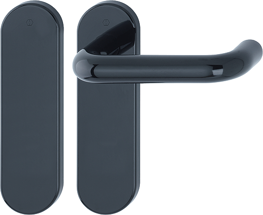 HOPPE® FH Standflügelgarnitur mit Kurzschild Paris FS-K138/353K, Kunststoff, 709274