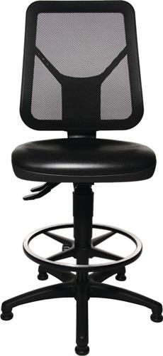 TOPSTAR Arbeitsdrehstuhl TEC 80 C Bodengleiter+Fußring Polyurethanschaum schwarz TOPSTAR Arbeitsdrehstuhl TEC 80 C Bodengleiter+Fußring Polyurethanschaum schwarz