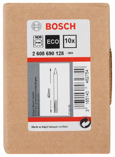 BOSCH Spitzmeißel mit SDS max-Aufnahme, 400 mm, 10er-Pack