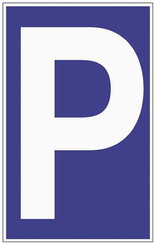 Nordwest Parkplatzbeschilderung Parken L250xB400mm Ku.blau/weiß