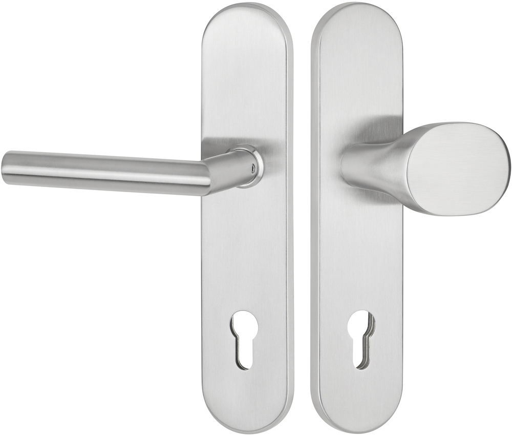 HERMAT Schutz-Wechselgarnitur mit Langschild BASIC 02 1802/2089.SH/3128, Edelstahl