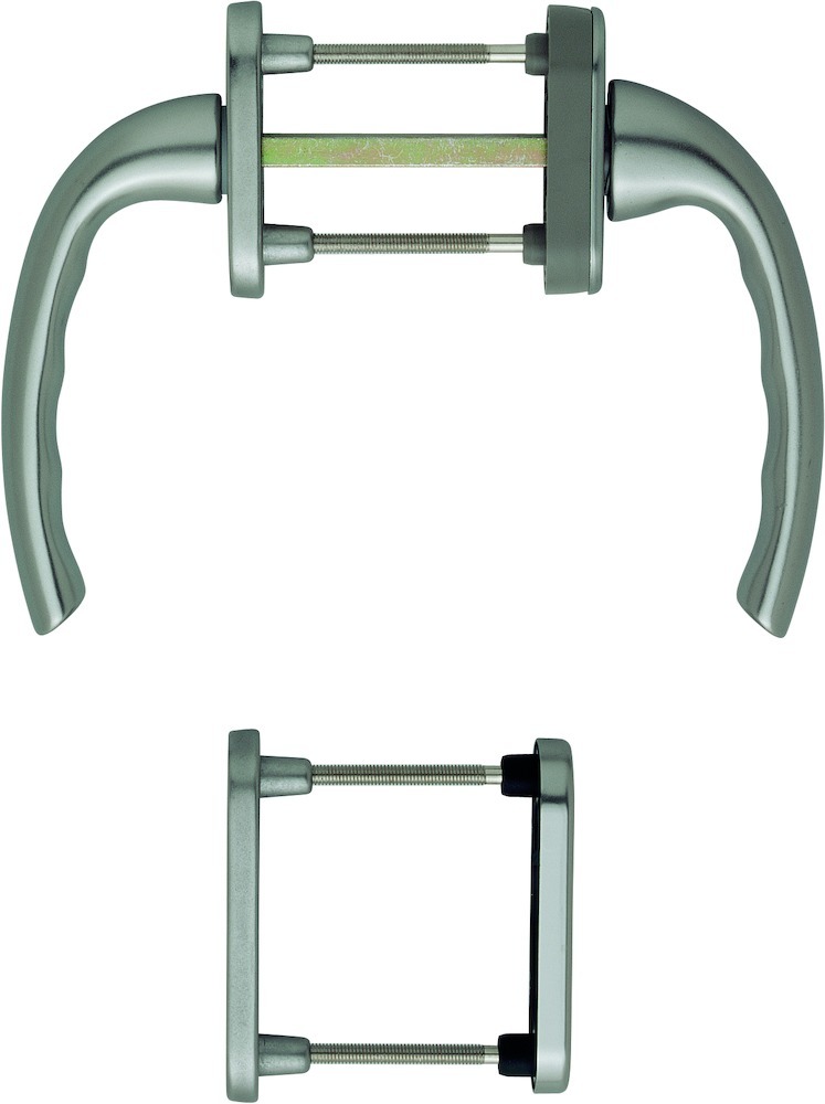 HOPPE® Fenstertürgriffgarnitur Tôkyô 0710RH/66N/U26/0710, Aluminium, 2014449