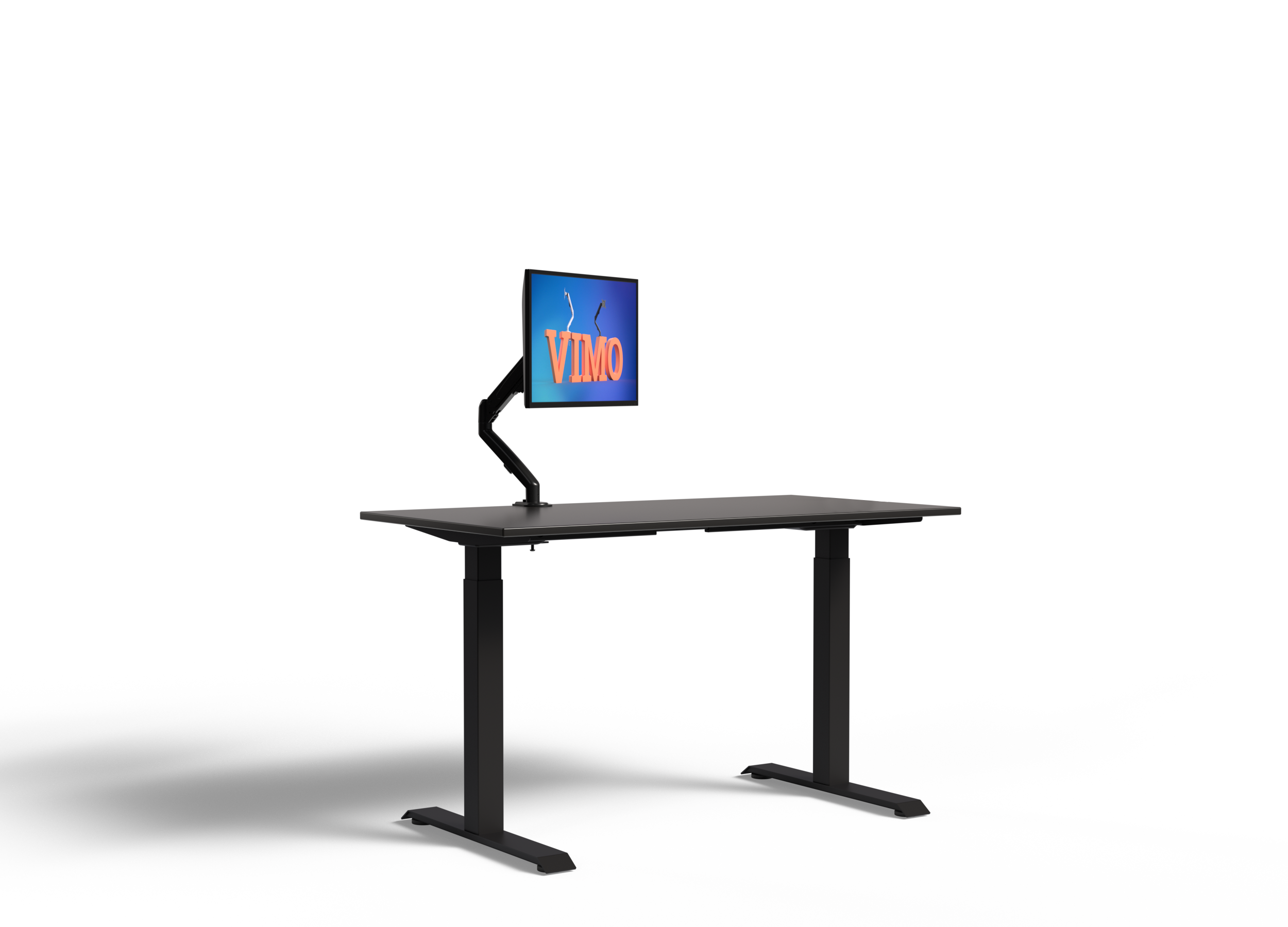BMB VIMO, Ergonomischer Monitorarm, Silber