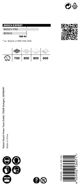 BOSCH EXPERT Construction Material Lochsäge, 44 x 60 mm. Für Dreh- und Schlagbohrer