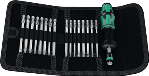 WERA Drehmomentschraubendrehersatz KK 60 Torque 17-tlg.1,2-3 Nm einstellb.WERA