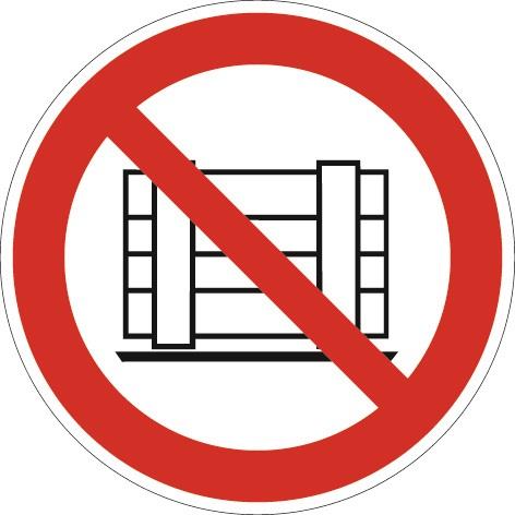 PROMAT Verbotszeichen ASR A1.3/DIN EN ISO 7010 Abstellen od. Lagern verboten Folie