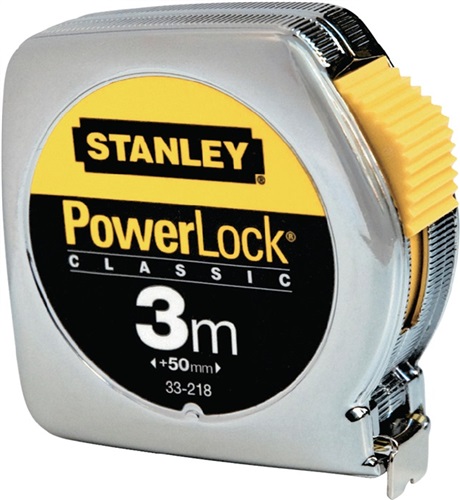 STANLEY Taschenrollbandmaß PowerLock® L.5m B.19mm mm/cm EG II Ku.Automatic SB