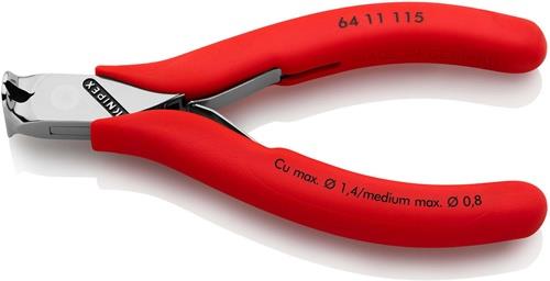 KNIPEX Elektronikvornschn.L.115mm Form 1 Facette nein spiegelpol.Ku.-Überzug KNIPEX