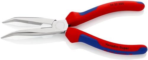 KNIPEX Flachrundzange L.200mm verchr.40Grad gew.Comfort-Griff KNIPEX