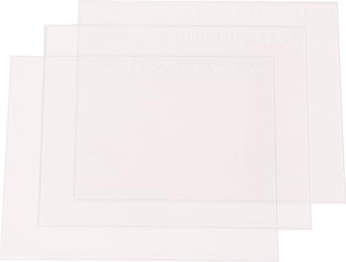 JAS Vorsatzscheibe Weldmaster® Wide innen,5er Set f.4000 370 490 129x64mm JAS