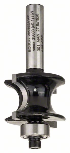 BOSCH Halbstabfräser Standard for Wood, 8 mm, 6 mm, 19 mm, 63 mm