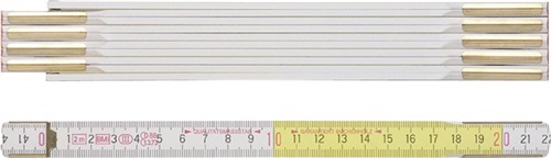 BMI Gliedermaßstab 9143 L.3m B.16mm mm/cm EG III Buche weiß-gelb BMI