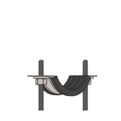 FISCHER Massivrohrschelle FRSM 10" M16 A4
