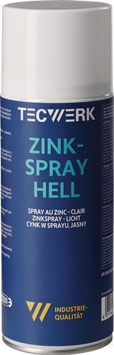 TECWERK Zinkspray hell 400ml weißalu.Spraydose TECWERK
