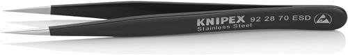 KNIPEX Präzisionspinzette L.110mm ger.fein rostfr.antimagn.elektr.ableitend KNIPEX
