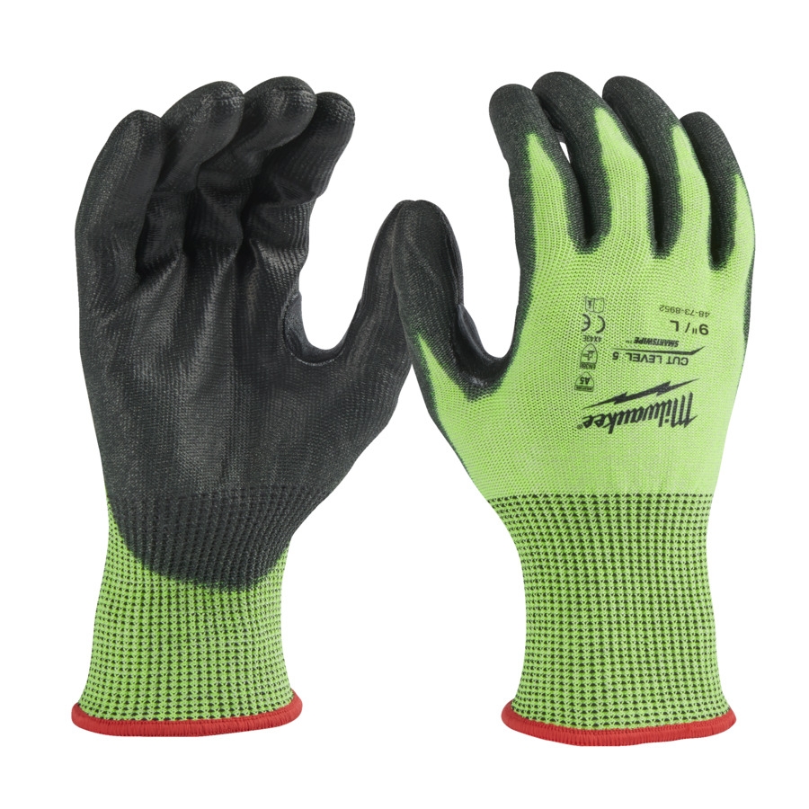 MILWAUKEE Größe 9 (L) Hi-Vis Schnittschutzhandschuhe Klasse 5/E