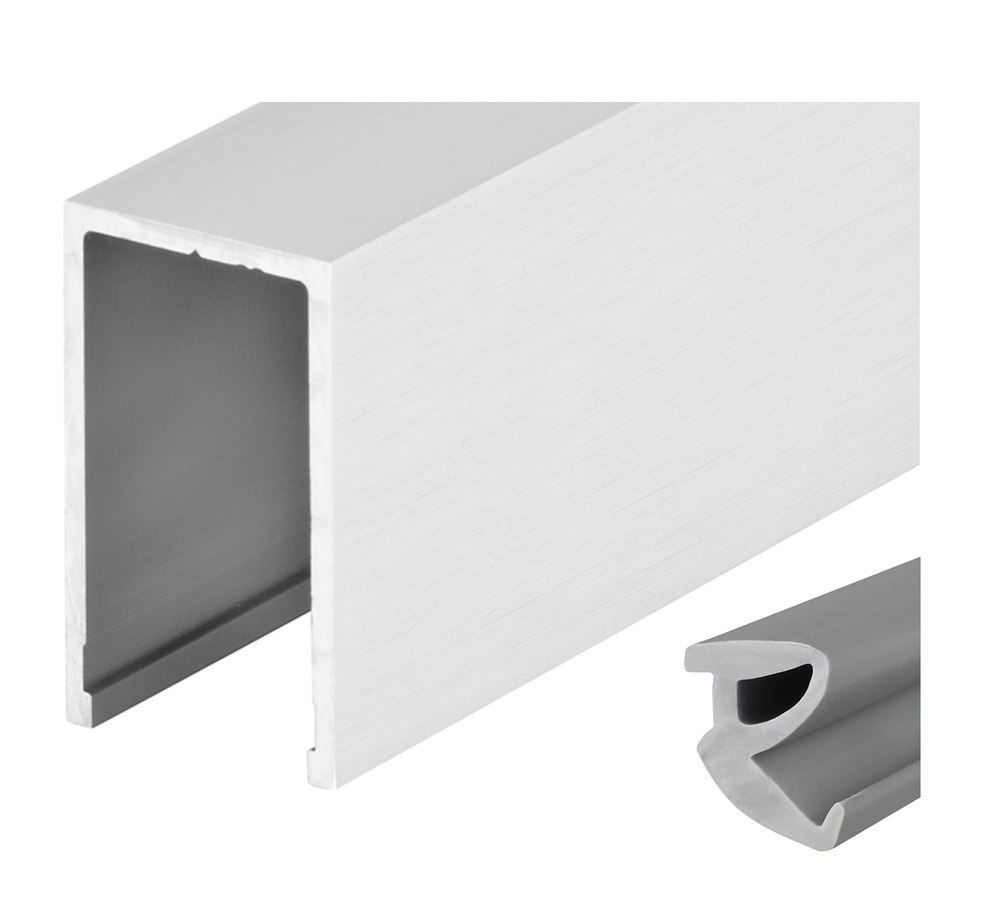 HERMAT Trennwand-Deckenprofil 6958, Aluminium