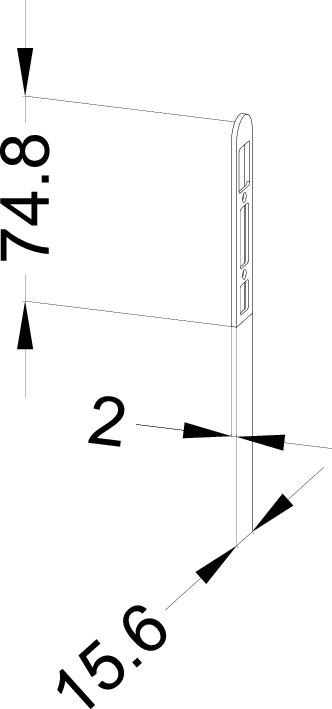 WINKHAUS T-ABDECKUNG KÜ-T1 RT R8 RAL7035, WINKHAUS T-ABDECKUNG KÜ-T1 RT R8 RAL7035,