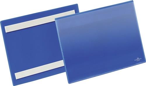 Etikettentasche B210xH148mm blau selbstkl.50St./Pack DURABLE