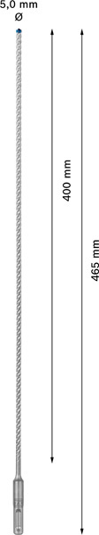 BOSCH EXPERT SDS plus-7X Hammerbohrer, 5 x 400 x 465 mm. Für Bohrhämmer