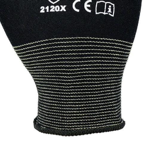 AT Handschuhe Gr.10 schwarz PA m.Soft-Polyurethan ASATEX