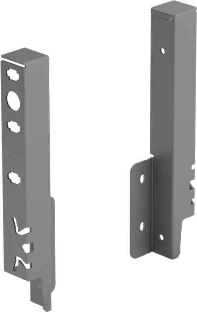 HETTICH Rückwandverbinder ArciTech 186 mm, anthrazit, rechts, 9121848