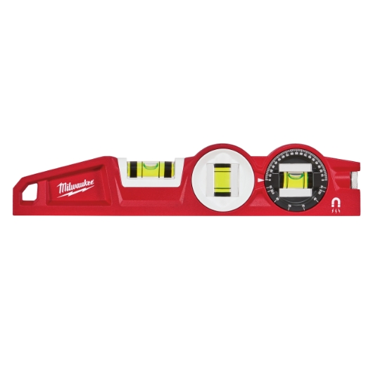 MILWAUKEE 25 cm lang magnetisch Wasserwaage Torpedo 360°