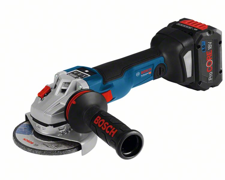 BOSCH Akku-Winkelschleifer GWS 18V-10 SC, Solo Version, GCY 30-4, L-BOXX