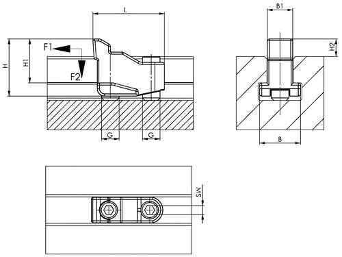 AMF Nutenspanner Nr.6495 Gr.16 Nut 18mm AMF