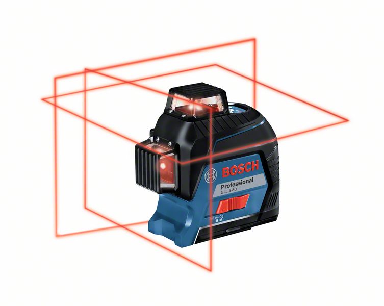 BOSCH Linienlaser GLL 3-80, mit Handwerkerkoffer
