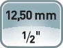 GEDORE Steckschlüsseleinsatz IS 19 1/2 Zoll Schlitz 12mm L.60mm GEDORE