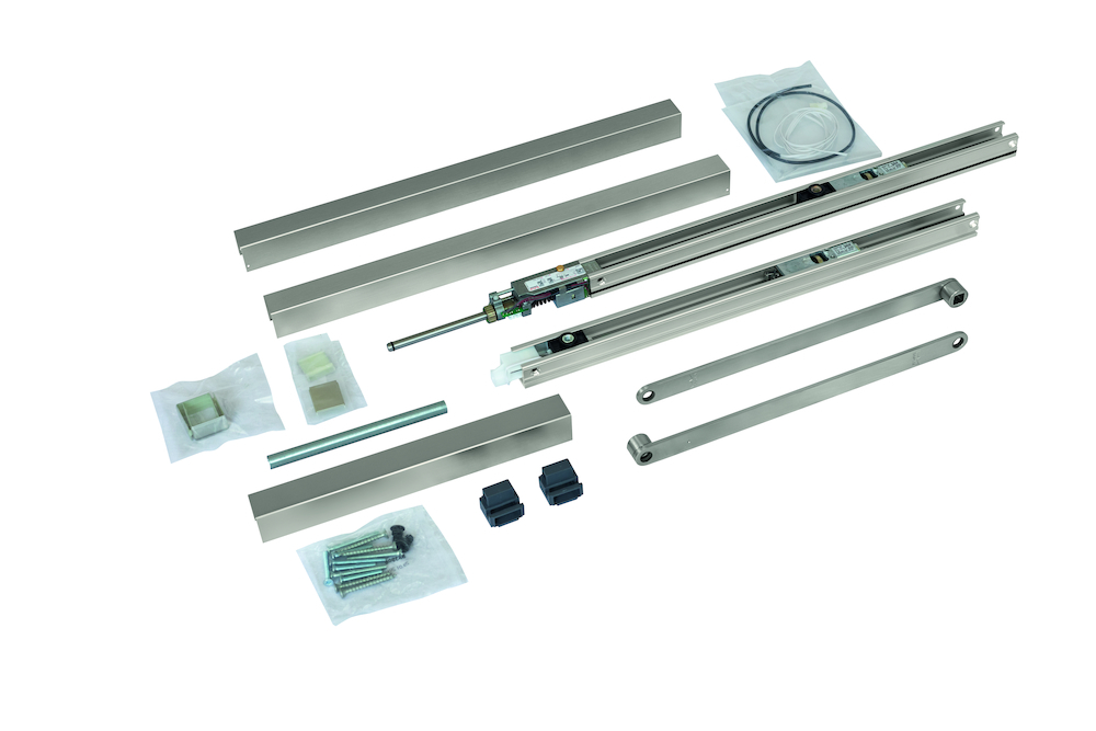 DORMAKABA G-GSR-EMF 2/VK Aluminium elektromechanische Feststellung im Gang- und Standflügel, mit Hebel DORMAKABA G-GSR-EMF 2/VK Aluminium elektromechanische Feststellung im Gang- und Standflügel, mit Hebel