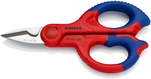 KNIPEX Elektriker-/Handwerkerschere L.155mm 2-K.-Hüllen KNIPEX