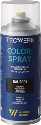 TECWERK Colorspray tiefschwarz seidenmatt RAL 9005 400ml Spraydose TECWERK
