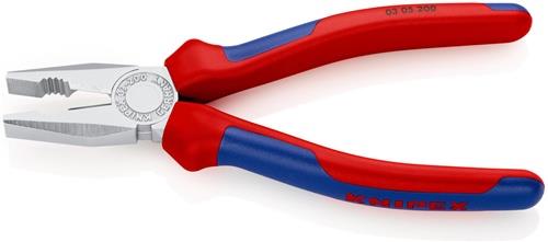 KNIPEX Kombizange L.200mm verchr.Mehrkomp.-Hülle KNIPEX