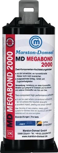 MARSTON-DOMSEL 2K-Hochleistungskleber MD-Megabond 2000 50g milchig Doppelkart.MARSTON