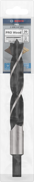 BOSCH Holzspiralbohrer Standard, 20 x 140 x 200 mm, d 10 mm