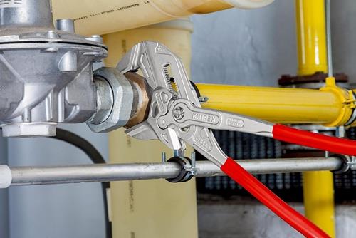KNIPEX Zangenschlüssel L.400mm Spann-W.85mm verchr.Ku.-Überzug KNIPEX KNIPEX Zangenschlüssel L.400mm Spann-W.85mm verchr.Ku.-Überzug KNIPEX