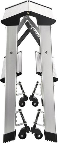 Nordwest Klapptritt Stufen 2 Plattform-H.440mm Alu.fahrbar