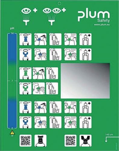 PLUM Augennotfallstation 1x200 ml pH Neutral,1x0,5l Augenspül. PLUM