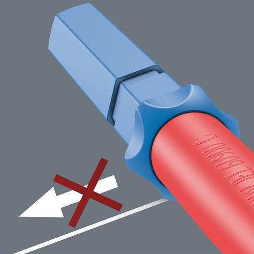 WERA Wechselklingen KK VDE 64 i TiE SW 3mm L.157mm Hex-Plus Black Point 6-kant 9mm