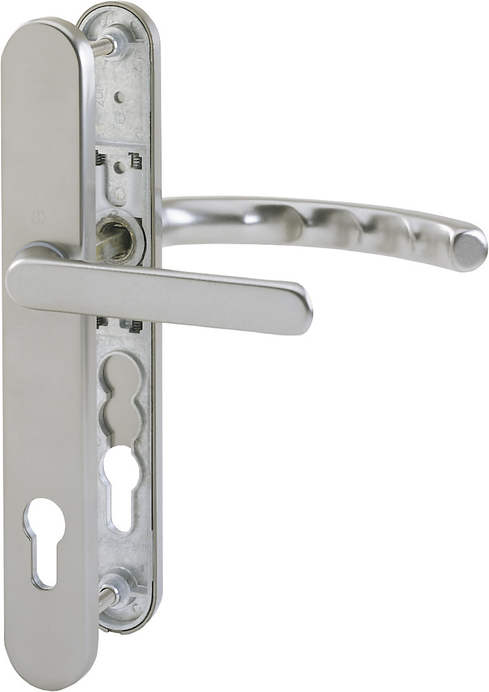 HOPPE® Drückergarnitur mit Schmalschild Luxembourg 099KH/3357N/1500, Aluminium, 1774286