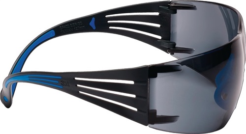 3M Schutzbrille SecureFit™-SF400 EN 166-1FT Bügel blau-grau,Scheibe grau PC 3M