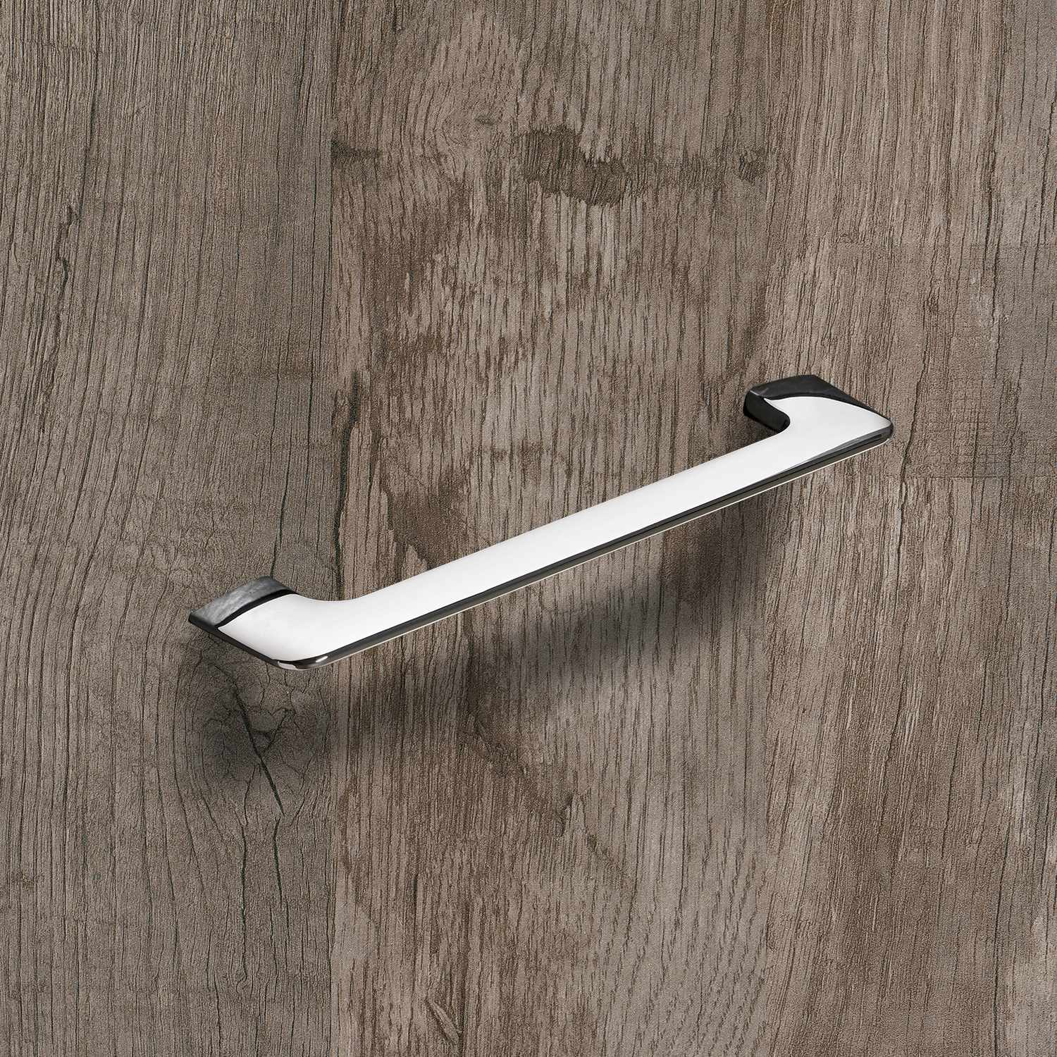 HETTICH Griff Suasa, •–• 160, L 202 mm, B 8 mm, H 38 mm, Verchromt glanz, 9112916 HETTICH Griff Suasa, •–• 160, L 202 mm, B 8 mm, H 38 mm, Verchromt glanz, 9112916